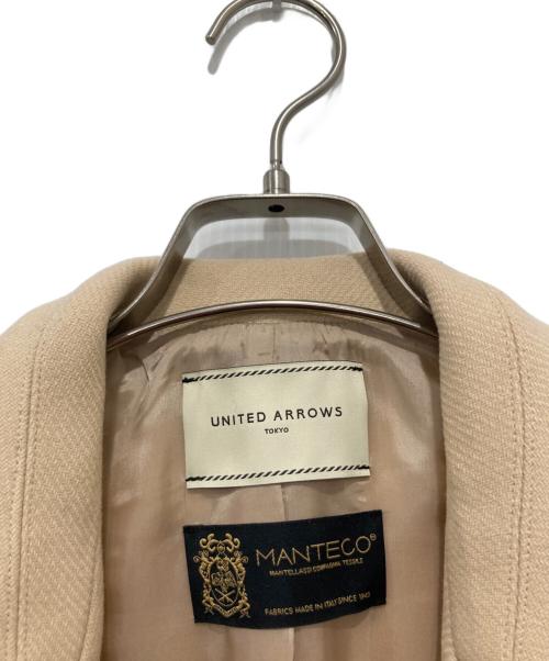 UNITED ARROWS（ユナイテッドアローズ）UNITED ARROWS (ユナイテッドアローズ) Aラインテーラードショートコート ベージュ サイズ:36の古着・服飾アイテム