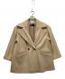 UNITED ARROWS（ユナイテッドアローズ）の古着「Aラインテーラードショートコート」｜ベージュ