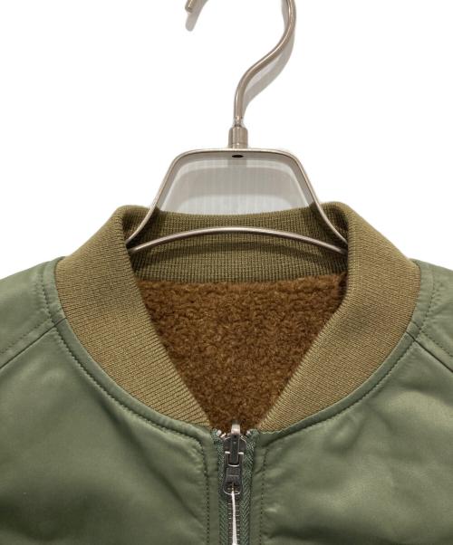nano・universe（ナノ・ユニバース）nano・universe (ナノ・ユニバース) リバーシブルMA-1ベスト ブラウン×カーキ サイズ:2の古着・服飾アイテム