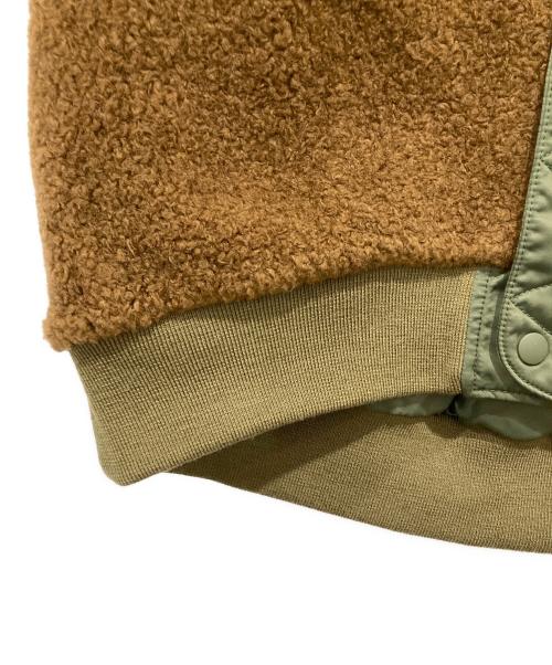 nano・universe（ナノ・ユニバース）nano・universe (ナノ・ユニバース) リバーシブルMA-1ベスト ブラウン×カーキ サイズ:2の古着・服飾アイテム