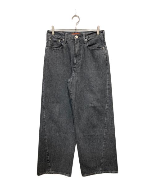 NEEDBY（ニードバイ）NEEDBY (ニードバイ) デニムパンツ グレー サイズ:28の古着・服飾アイテム