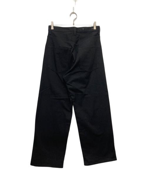 SCYEBASICS（サイベーシックス）SCYEBASICS (サイベーシックス) Stretch Cotton Duck Wide Leg Jeans ブラック サイズ:29の古着・服飾アイテム