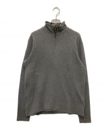 POLO RALPH LAUREN（ポロ・ラルフローレン）の古着「ハーフジップカットソー」｜グレー