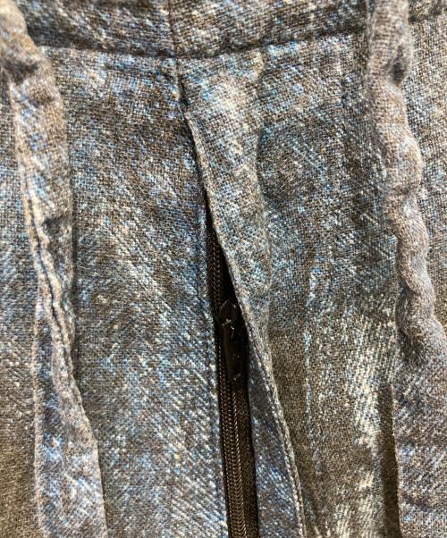 ANNTIAN（アンティアン）ANNTIAN (アンティアン) 転写リネンパンツ ブルー サイズ:Mの古着・服飾アイテム