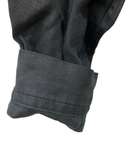 STEVEN ALAN（スティーブンアラン）STEVEN ALAN (スティーブンアラン) LINEN ZIP BALON BLOUSON ブラック サイズ:XLの古着・服飾アイテム