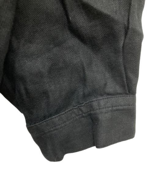 STEVEN ALAN（スティーブンアラン）STEVEN ALAN (スティーブンアラン) LINEN ZIP BALON BLOUSON ブラック サイズ:XLの古着・服飾アイテム