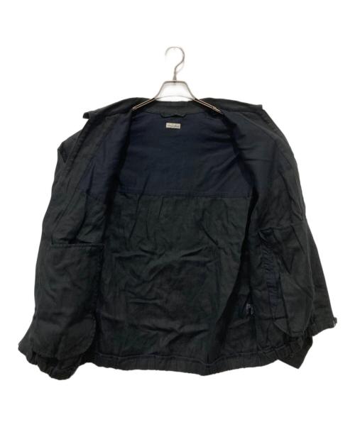 STEVEN ALAN（スティーブンアラン）STEVEN ALAN (スティーブンアラン) LINEN ZIP BALON BLOUSON ブラック サイズ:XLの古着・服飾アイテム