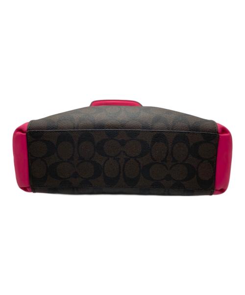 COACH（コーチ）COACH (コーチ) 2WAYバッグ ブラウン×ピンクの古着・服飾アイテム