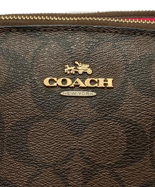 COACH（コーチ）COACH (コーチ) 2WAYバッグ ブラウン×ピンクの古着・服飾アイテム