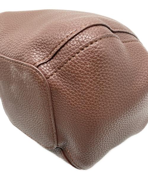Vivienne Westwood（ヴィヴィアンウエストウッド）Vivienne Westwood (ヴィヴィアンウエストウッド) 巾着ショルダーバッグ ブラウンの古着・服飾アイテム