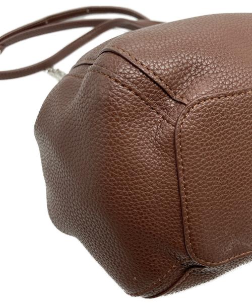 Vivienne Westwood（ヴィヴィアンウエストウッド）Vivienne Westwood (ヴィヴィアンウエストウッド) 巾着ショルダーバッグ ブラウンの古着・服飾アイテム