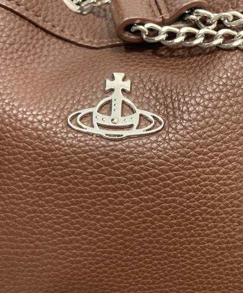 Vivienne Westwood（ヴィヴィアンウエストウッド）Vivienne Westwood (ヴィヴィアンウエストウッド) 巾着ショルダーバッグ ブラウンの古着・服飾アイテム