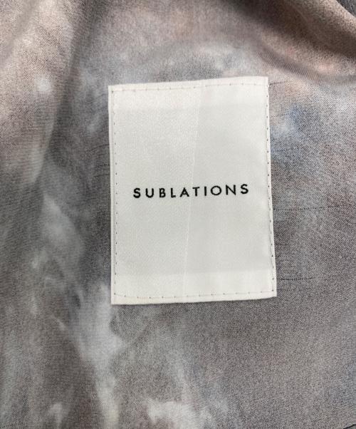 SUBLATIONS（サブレーションズ）SUBLATIONS (サブレーションズ) グラフィックプリントイージーパンツ ブルー サイズ:1の古着・服飾アイテム