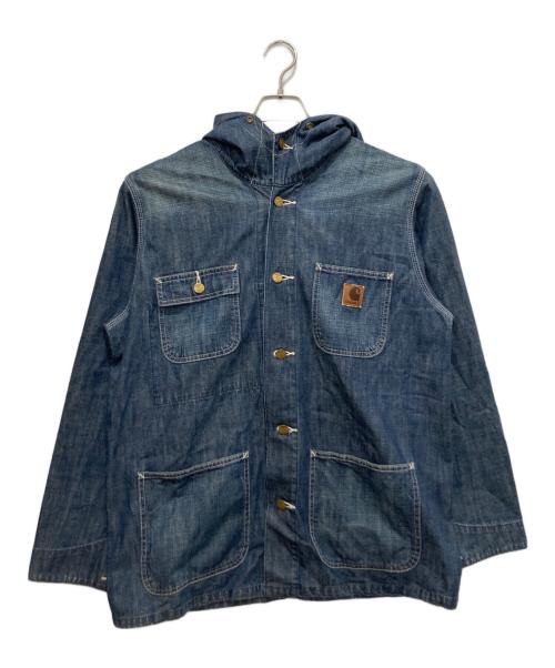 CarHartt（カーハート）CarHartt (カーハート) フーデッドデニムカバーオール インディゴ サイズ:Lの古着・服飾アイテム