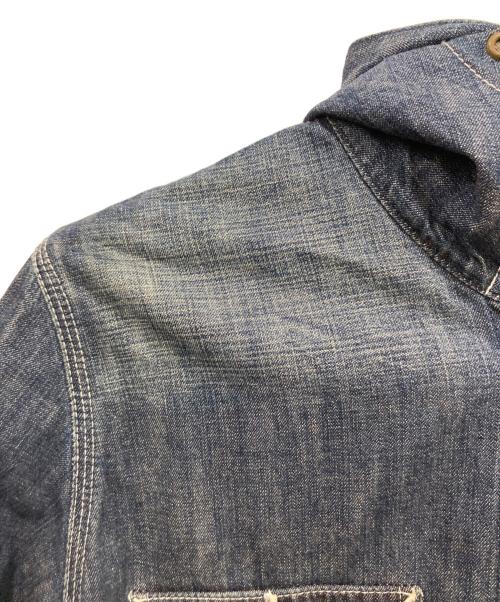 CarHartt（カーハート）CarHartt (カーハート) フーデッドデニムカバーオール インディゴ サイズ:Lの古着・服飾アイテム