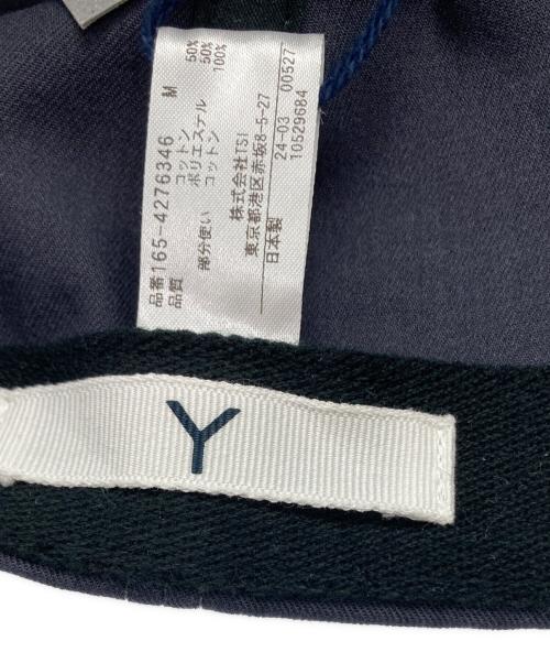 Y（ワイ）Y (ワイ) ORGANIC COTTON RECYCLE POLYESTER TWILL CAP ネイビーの古着・服飾アイテム
