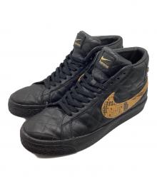 NIKE SB×SUPREME（ナイキエスビー×シュプリーム）の古着「ZOOM BLAZER MID QS/シュプリーム × ナイキ SB ブレーザー ミッド "ブラック"」｜ブラック