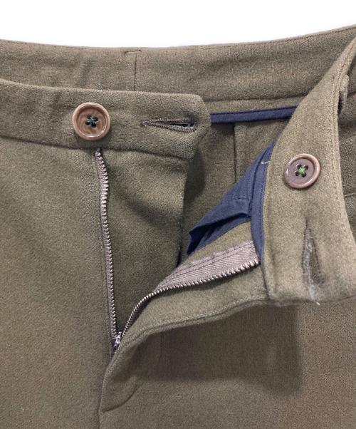 DIRK BIKKEMBERGS（ダークビッケンバーグ）DIRK BIKKEMBERGS (ダークビッケンバーグ) ウールパンツ カーキ サイズ:Mの古着・服飾アイテム