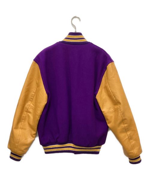 NEFF（ネフ）NEFF (ネフ) スタジャン パープル×イエロー サイズ:Mの古着・服飾アイテム