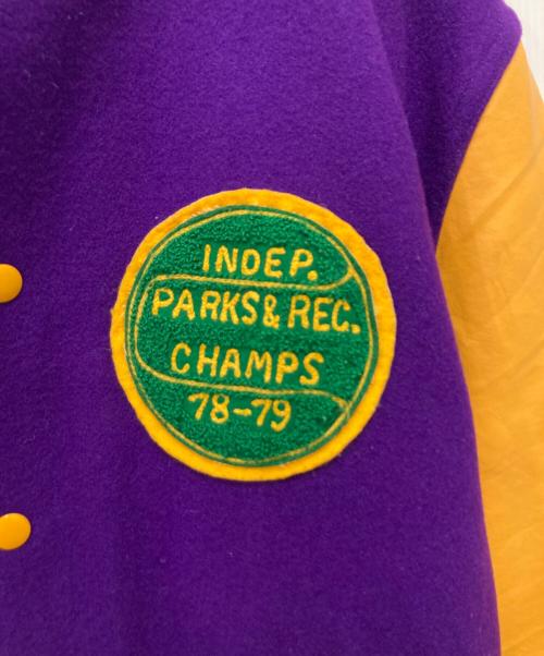 NEFF（ネフ）NEFF (ネフ) スタジャン パープル×イエロー サイズ:Mの古着・服飾アイテム