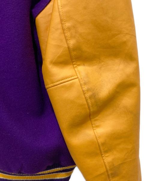 NEFF（ネフ）NEFF (ネフ) スタジャン パープル×イエロー サイズ:Mの古着・服飾アイテム