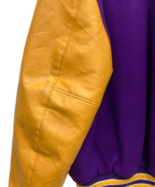 NEFF（ネフ）NEFF (ネフ) スタジャン パープル×イエロー サイズ:Mの古着・服飾アイテム