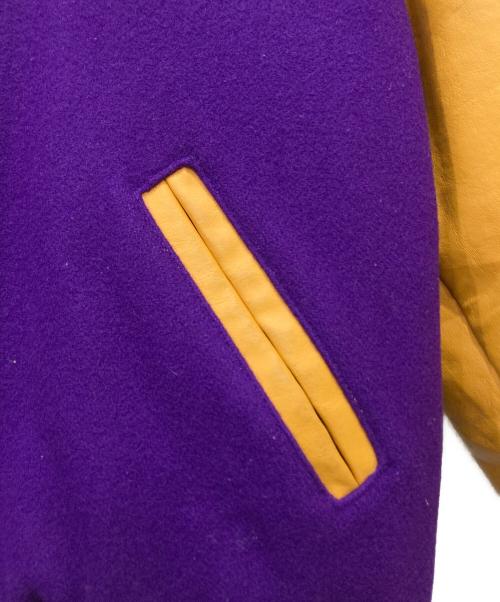 NEFF（ネフ）NEFF (ネフ) スタジャン パープル×イエロー サイズ:Mの古着・服飾アイテム
