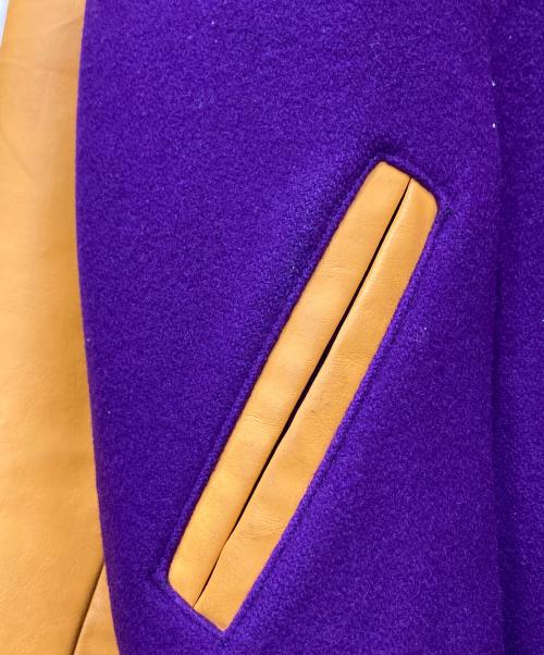 NEFF（ネフ）NEFF (ネフ) スタジャン パープル×イエロー サイズ:Mの古着・服飾アイテム