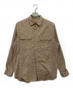 BANANA REPUBLICバナナリパブリック）の古着「チェックシャツ」｜ベージュ