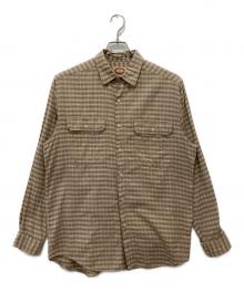BANANA REPUBLIC（バナナリパブリック）の古着「チェックシャツ」｜ベージュ