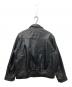 HOUSTON (ヒューストン) COW LEATHER TRACK JACKET ブラック サイズ:38：26000円