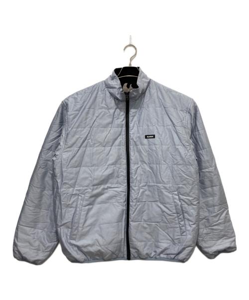 X-LARGE（エクストララージ）X-LARGE (エクストララージ) ALLOVER PRINT REVERSIBLE PUFFE ブラック×ブルー サイズ:Lの古着・服飾アイテム