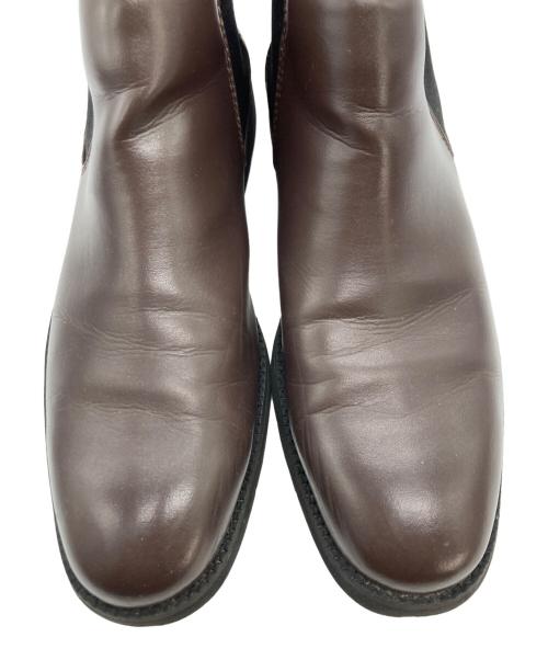 REGAL（リーガル）REGAL (リーガル) サイドゴアシューズ ブラウン サイズ:25.5cmの古着・服飾アイテム