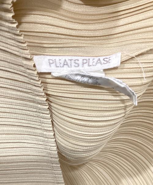 PLEATS PLEASE（プリーツプリーズ）PLEATS PLEASE (プリーツプリーズ) ノースリーブプリーツブラウス イエロー サイズ:3の古着・服飾アイテム