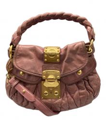 MIU MIU（ミュウミュウ）の古着「2WAYハンドバッグ」｜ピンク