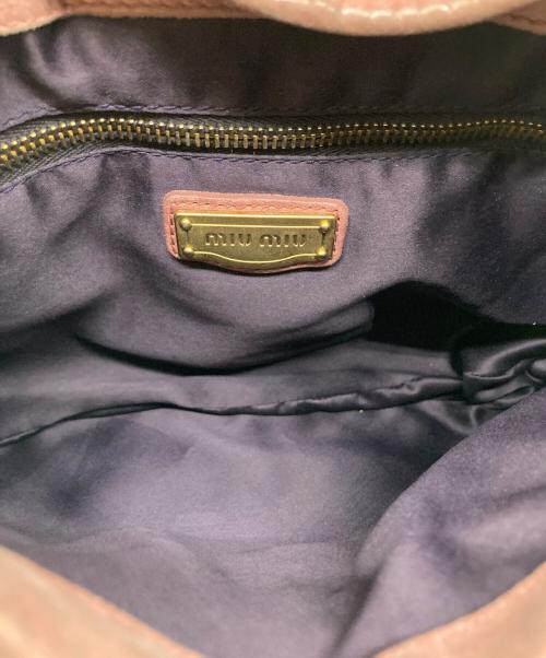 MIU MIU（ミュウミュウ）MIU MIU (ミュウミュウ) 2WAYハンドバッグ ピンクの古着・服飾アイテム