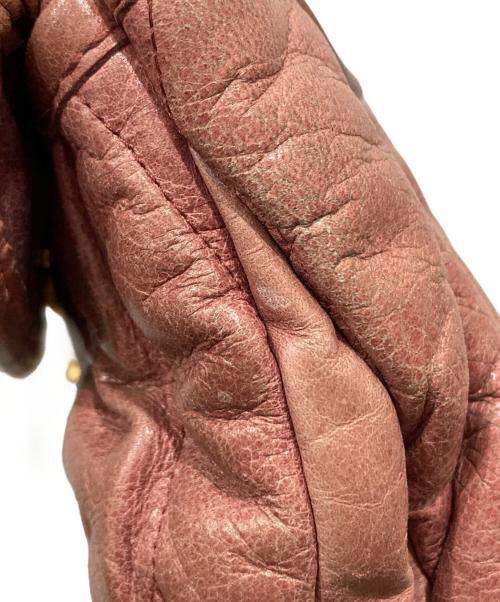 MIU MIU（ミュウミュウ）MIU MIU (ミュウミュウ) 2WAYハンドバッグ ピンクの古着・服飾アイテム