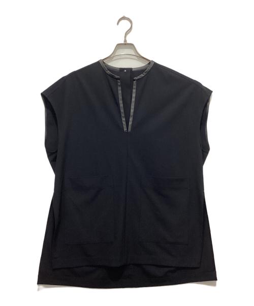 LOHEN（ローヘン）LOHEN (ローヘン) エコレザーパイピングTOPS ブラック サイズ:FREEの古着・服飾アイテム