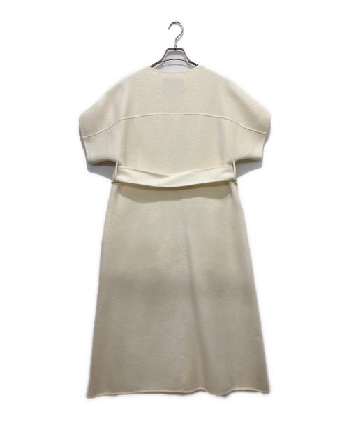 St.cecilia（セントセシリア）St.cecilia (セントセシリア) リバーウールロングジレ アイボリー サイズ:下記参照の古着・服飾アイテム