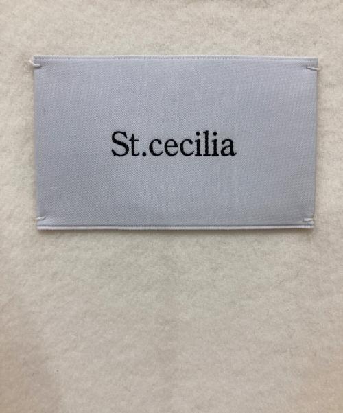 St.cecilia（セントセシリア）St.cecilia (セントセシリア) リバーウールロングジレ アイボリー サイズ:下記参照の古着・服飾アイテム