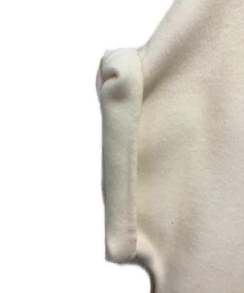 St.cecilia（セントセシリア）St.cecilia (セントセシリア) リバーウールロングジレ アイボリー サイズ:下記参照の古着・服飾アイテム