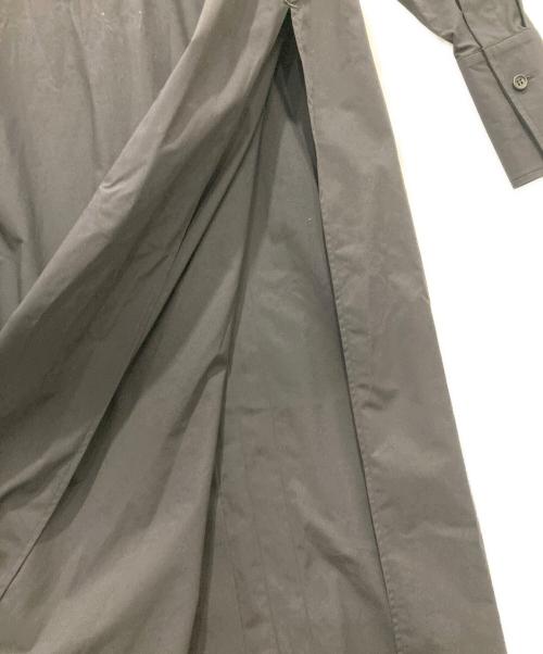 LOHEN（ローヘン）LOHEN (ローヘン) ステンカラーロングシャツワンピース ネイビー サイズ:FREEの古着・服飾アイテム