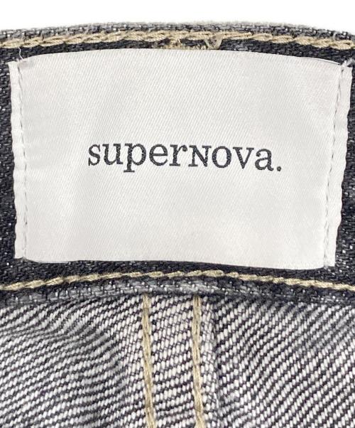 superNova.（スーパーノヴァ）superNova. (スーパーノヴァ) Selvedge wide jeans ブラック サイズ:Mの古着・服飾アイテム