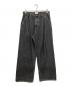 superNova.（スーパーノヴァ）の古着「Selvedge wide jeans」｜ブラック