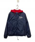 POLO RALPH LAURENポロ・ラルフローレン）の古着「フードドッキングコーチジャケット」｜ネイビー×レッド