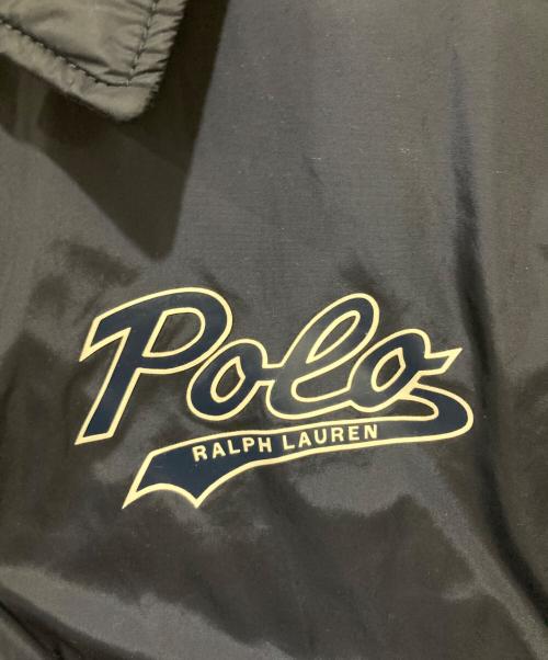 POLO RALPH LAUREN（ポロ・ラルフローレン）POLO RALPH LAUREN (ポロ・ラルフローレン) フードドッキングコーチジャケット ネイビー×レッド サイズ:Sの古着・服飾アイテム