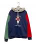 POLO RALPH LAUREN（ポロ・ラルフローレン）の古着「ポロベアー切替え パーカー」｜ネイビー