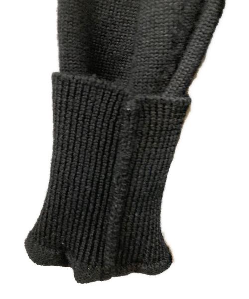 uniform experiment（ユニフォームエクスペリメント）uniform experiment (ユニフォームエクスペリメント) DAMAGED CREW NECK KNIT ブラック サイズ:2の古着・服飾アイテム