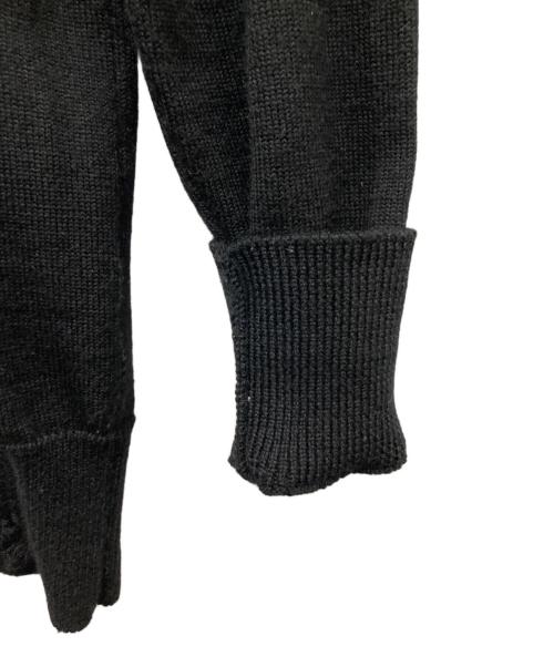 uniform experiment（ユニフォームエクスペリメント）uniform experiment (ユニフォームエクスペリメント) DAMAGED CREW NECK KNIT ブラック サイズ:2の古着・服飾アイテム