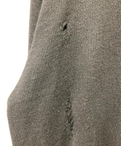 uniform experiment（ユニフォームエクスペリメント）uniform experiment (ユニフォームエクスペリメント) DAMAGED CREW NECK KNIT ブラック サイズ:2の古着・服飾アイテム